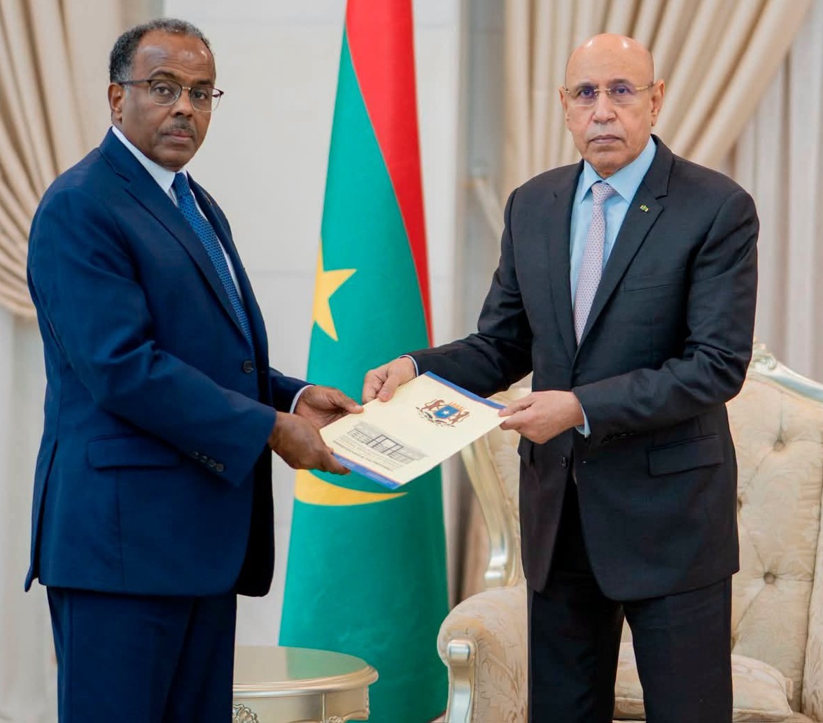 Le Président Ghazouani reçoit un envoyé spécial son homologue somalien