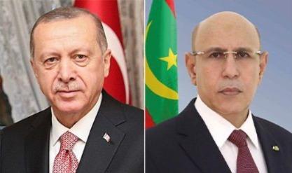 غزواني يهنئ أردوغان بالعيد الوطني لتركيا