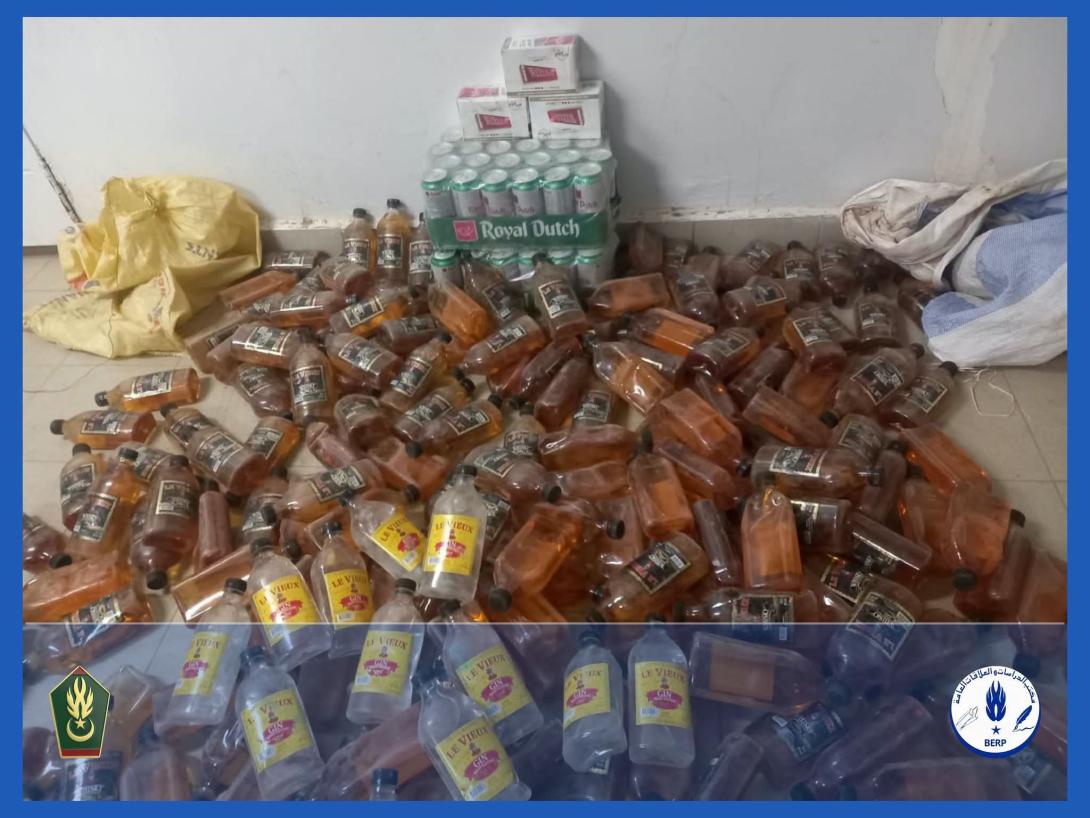 الدرك يضبط كمية من المشروبات الكحولية بحوزة مواطن موريتاني في غابو