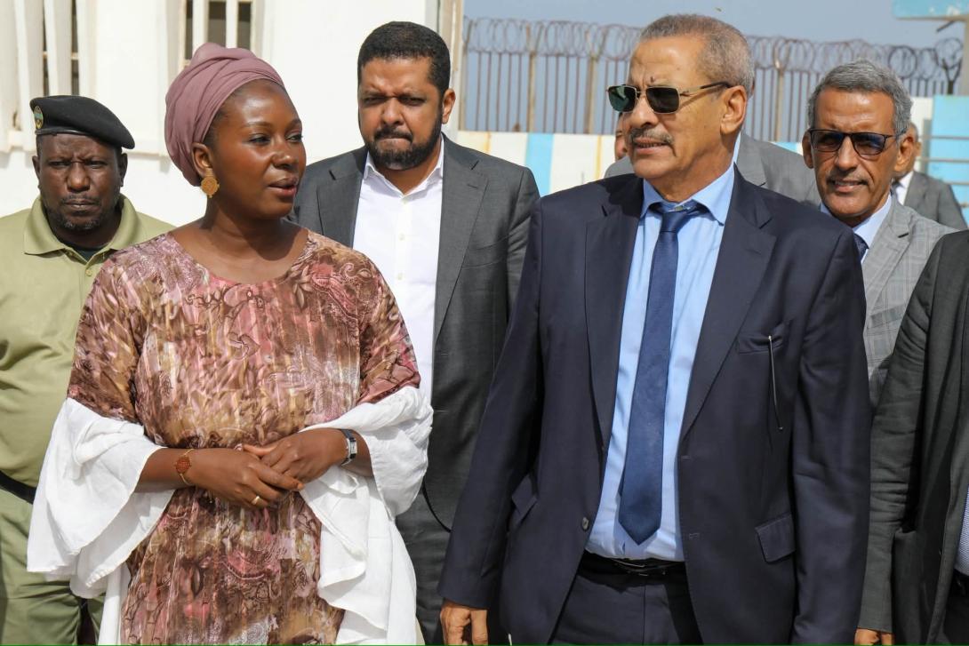 وزيرة الصيد تزور ميناء نواكشوط المستقل